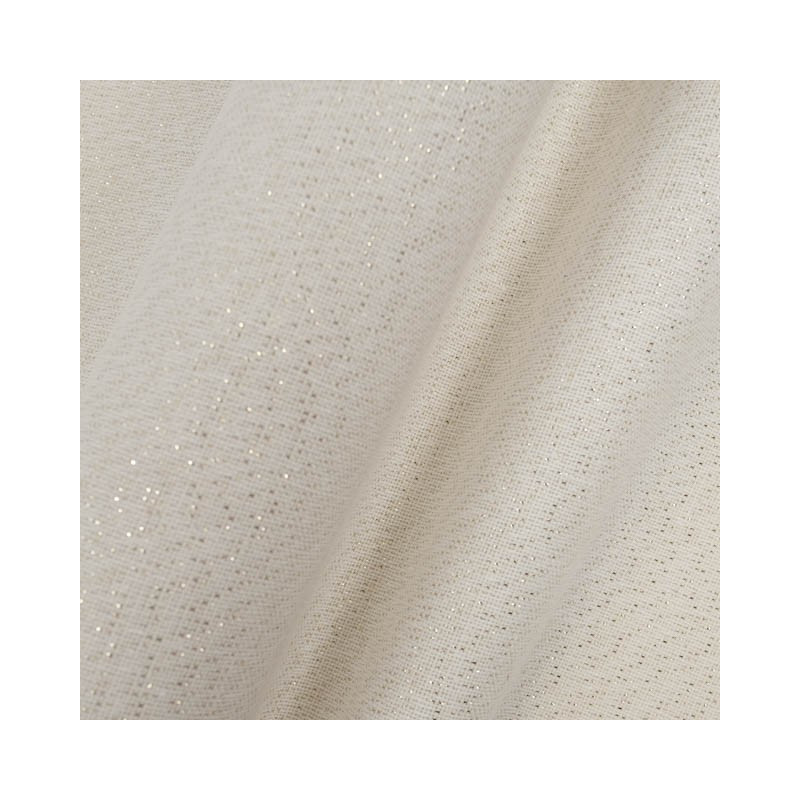 Effet Lin Lurex Enduit 160 Blanc Or - Maison Klem