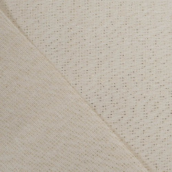 Effet Lin Lurex Enduit 160 Blanc Or - Maison Klem