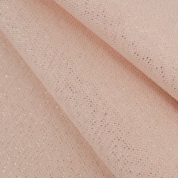 Effet Lin Lurex Enduit 160 Rose Or - Maison Klem