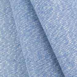 Effet Lin Lurex Enduit 160 Bleu Argent - Maison Klem