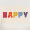 Panneau Punch Needle Happy 30*50 Capitales - Maison Klem