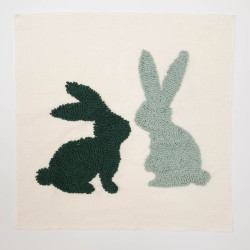 Panneau Punch Needle Lapinou 45*45 - Maison Klem