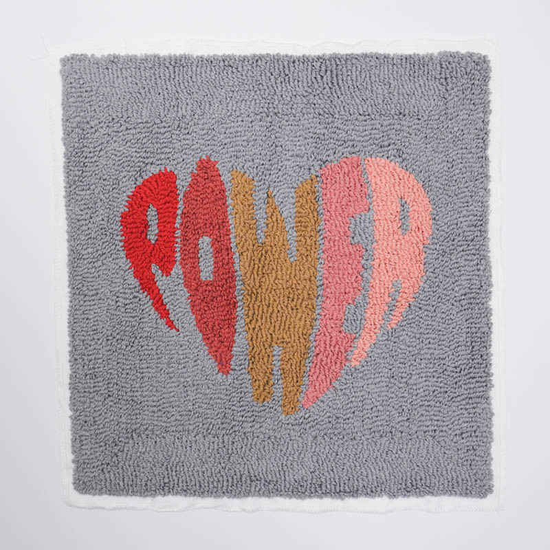 Panneau Punch Needle Power 40*40 - Maison Klem