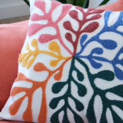 Panneau Punch Needle Corail 45*45 - Maison Klem