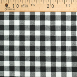 Vichy Grande Largeur Noir - Maison Klem