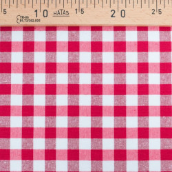 Vichy Grande Largeur Rouge - Maison Klem