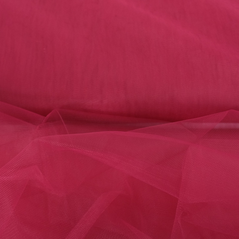 Tulle 300 Souple Rouge Grenat - Maison Klem