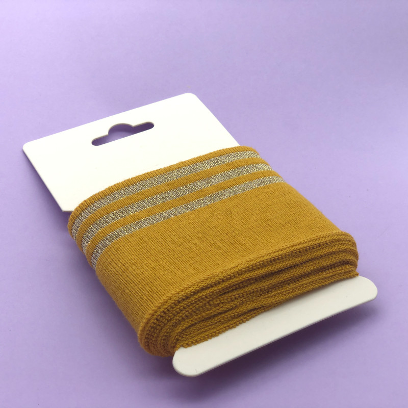 Rib Cuff Trim - Ochre Gold - Maison Klem