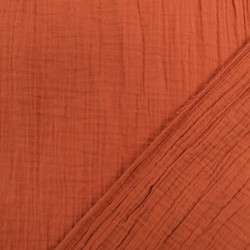 Double Gaze Bio 130CM Terracotta - Maison Klem