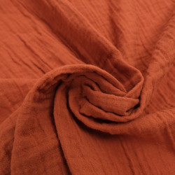 Double Gaze Bio 130CM Terracotta - Maison Klem