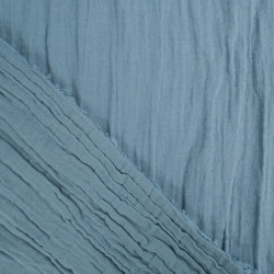 Double Gaze Bio 130CM Bleu De Mer - Maison Klem