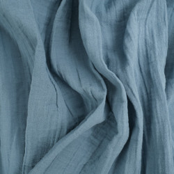 Double Gaze Bio 130CM Bleu De Mer - Maison Klem