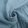 Double Gaze Bio 130CM Bleu De Mer - Maison Klem