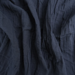 Double Gaze Bio 130CM Bleu De Minuit - Maison Klem