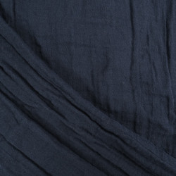 Double Gaze Bio 130CM Bleu De Minuit - Maison Klem