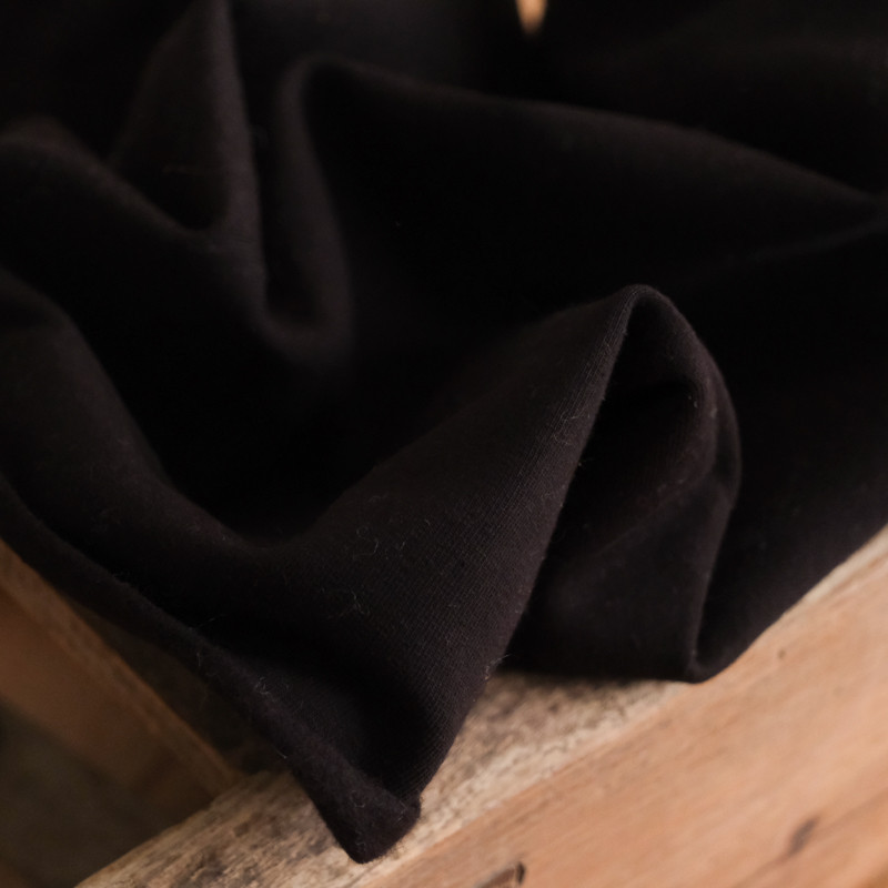 Molleton Jersey Noir - Maison Klem