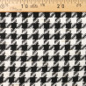 Tissu Tweed Bouclettes Pied de Poule Noir Blanc Et Or - Maison Klem