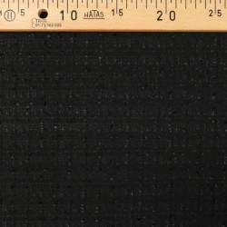 Tissu Tweed Bouclettes Noir - Maison Klem