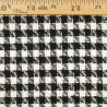 Tissu Tweed Bouclettes Pied De Poule Noir Et Blanc - Maison Klem