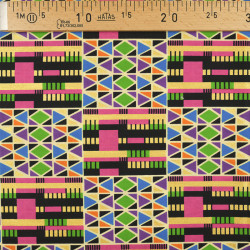 Tissu Wax Lurex Multicolore - Maison Klem