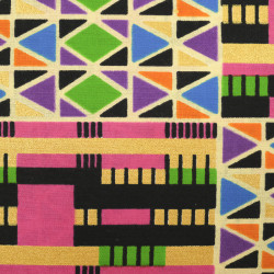 Tissu Wax Lurex Multicolore - Maison Klem