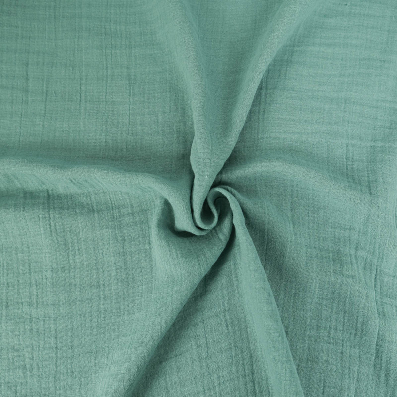 Double Gaze  de Coton Eucalyptus - Maison Klem