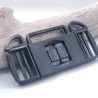 Black 3-Way Plastic Buckle
