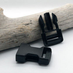 Black clip buckle, 30mm