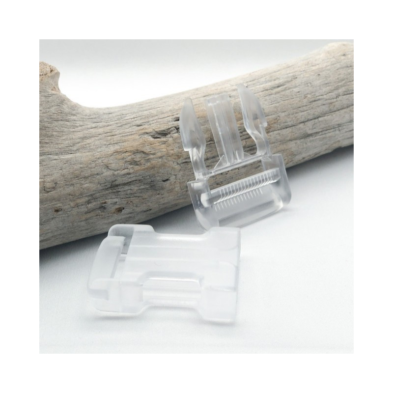 Transparent clip buckle, 30 mm
