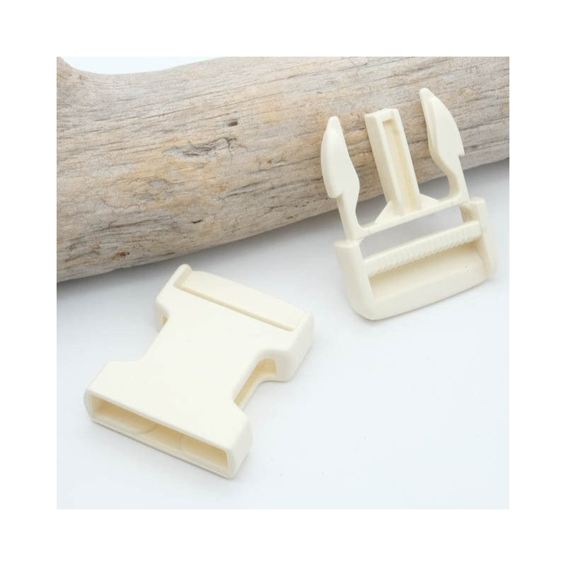 Boucle Clip Ivoire 30mm - Maison Klem