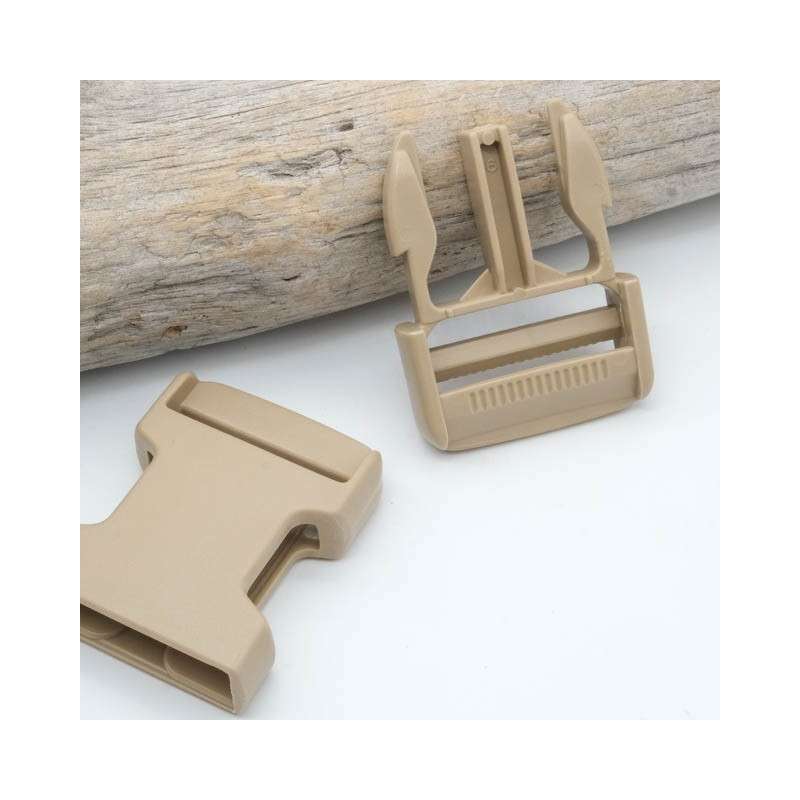 Boucle Clip Beige 30mm - Maison Klem