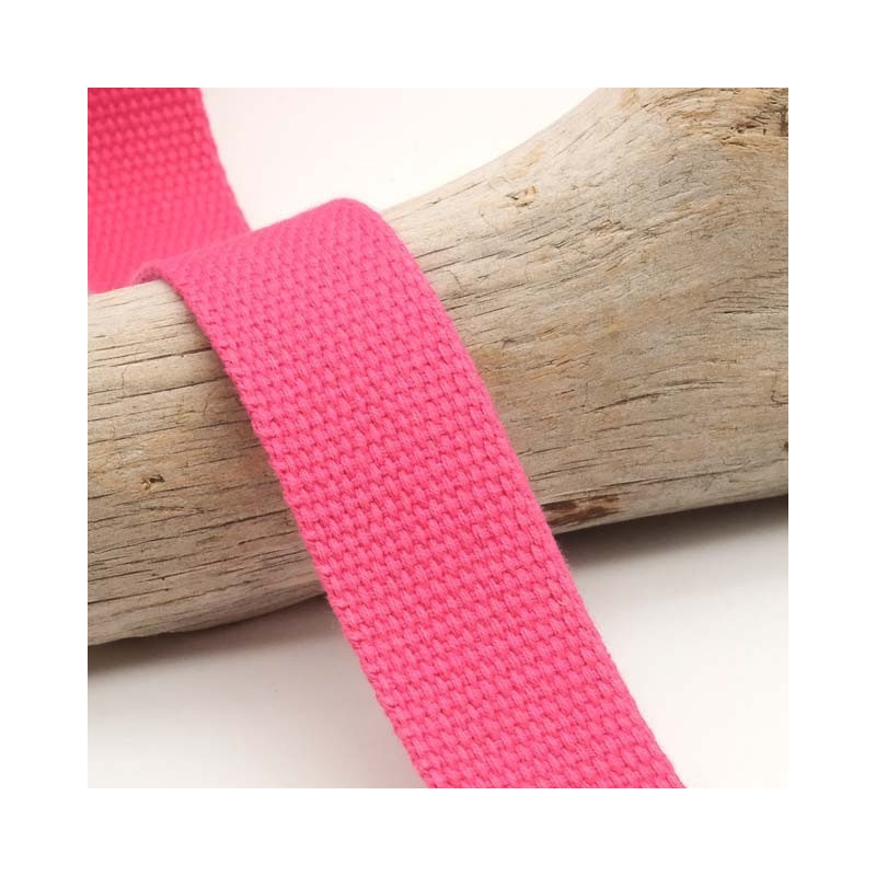 Sangle Coton 30MM Fuchsia - Maison Klem