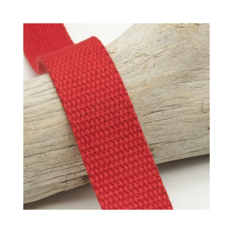 Sangle Coton 30MM Rouge - Maison Klem