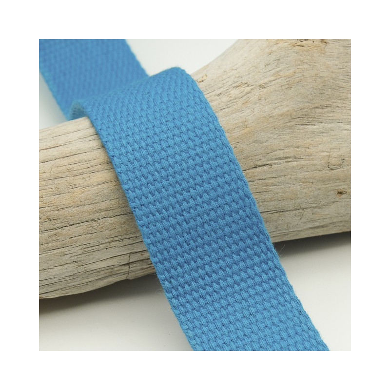 Sangle Coton 30MM Bleu Fluo - Maison Klem