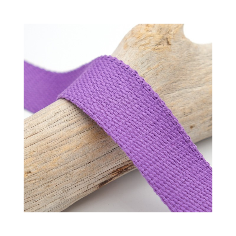 Sangle Coton 30MM Lilas - Maison Klem