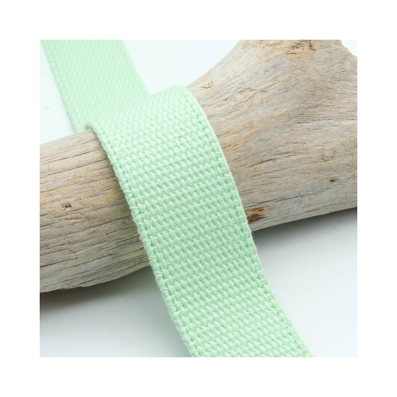 Sangle Coton 30MM Vert Menthe - Maison Klem