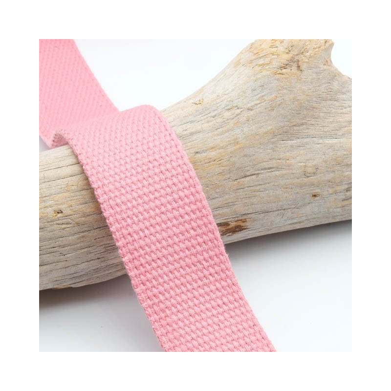 Sangle Coton 25MM Rose Bonbon - Maison Klem