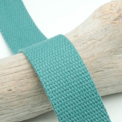 Sangle Coton 25MM Bleu Canard - Maison Klem