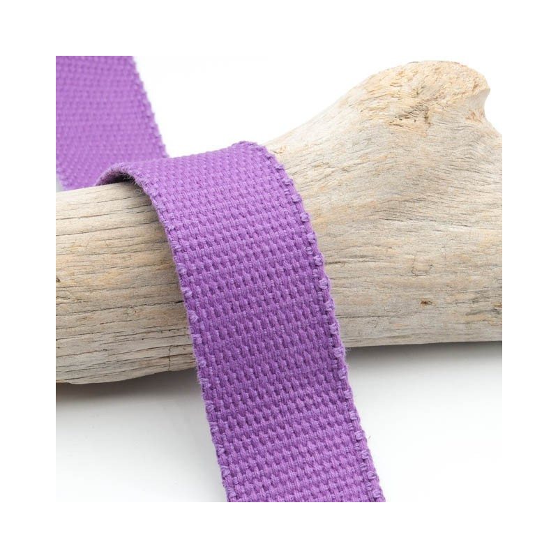 Sangle Coton 25MM Violet - Maison Klem