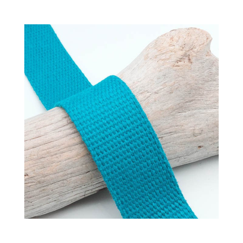 Sangle Coton 25MM Bleu Atlantique - Maison Klem