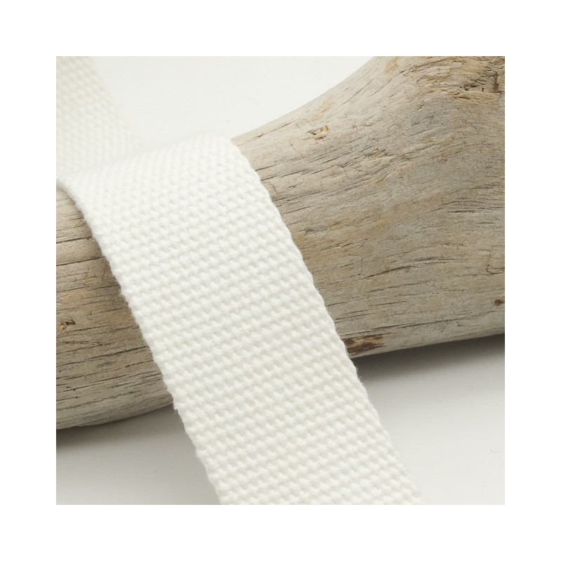 Sangle Coton 25MM Blanc - Maison Klem