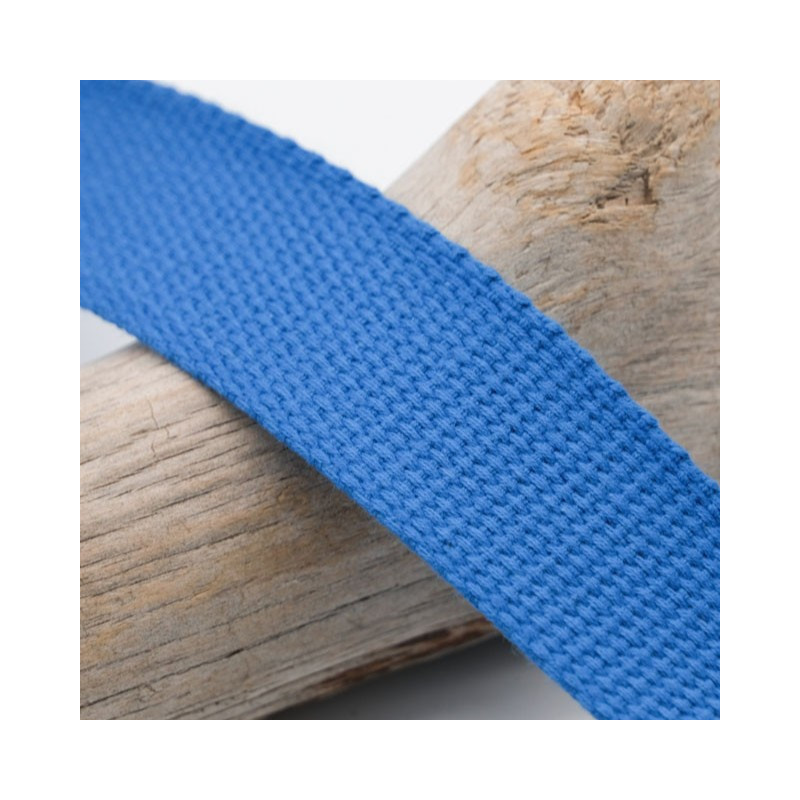 Sangle Coton 40MM Bleu Electrique - Maison Klem