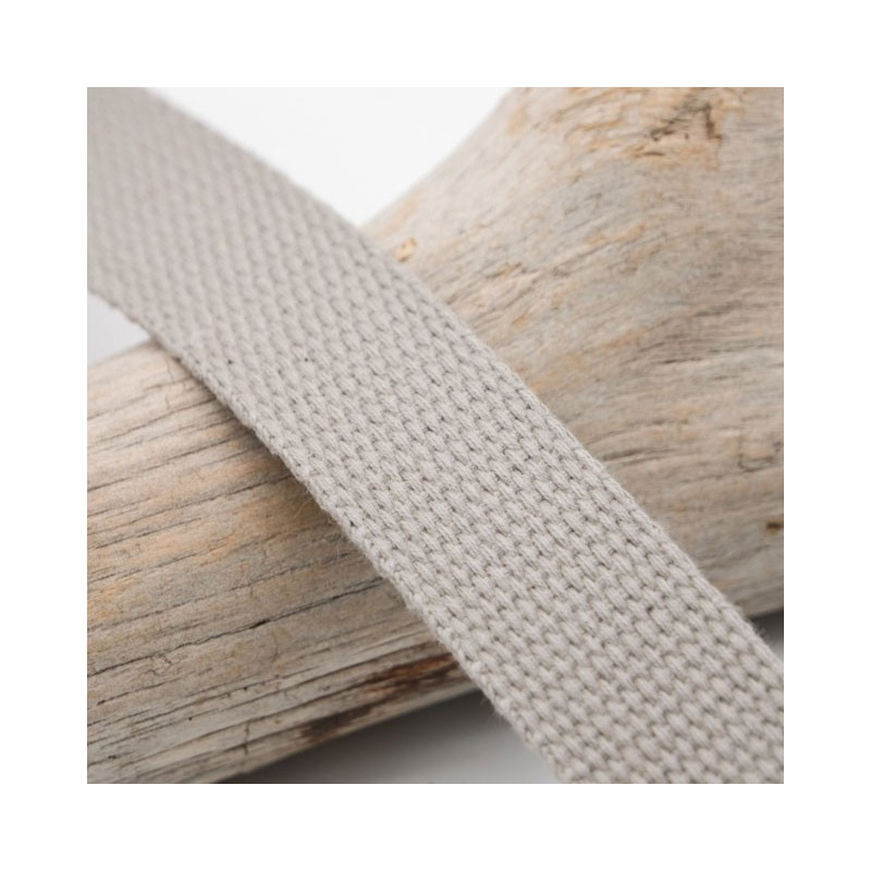Sangle Coton 40MM Gris Clair - Maison Klem