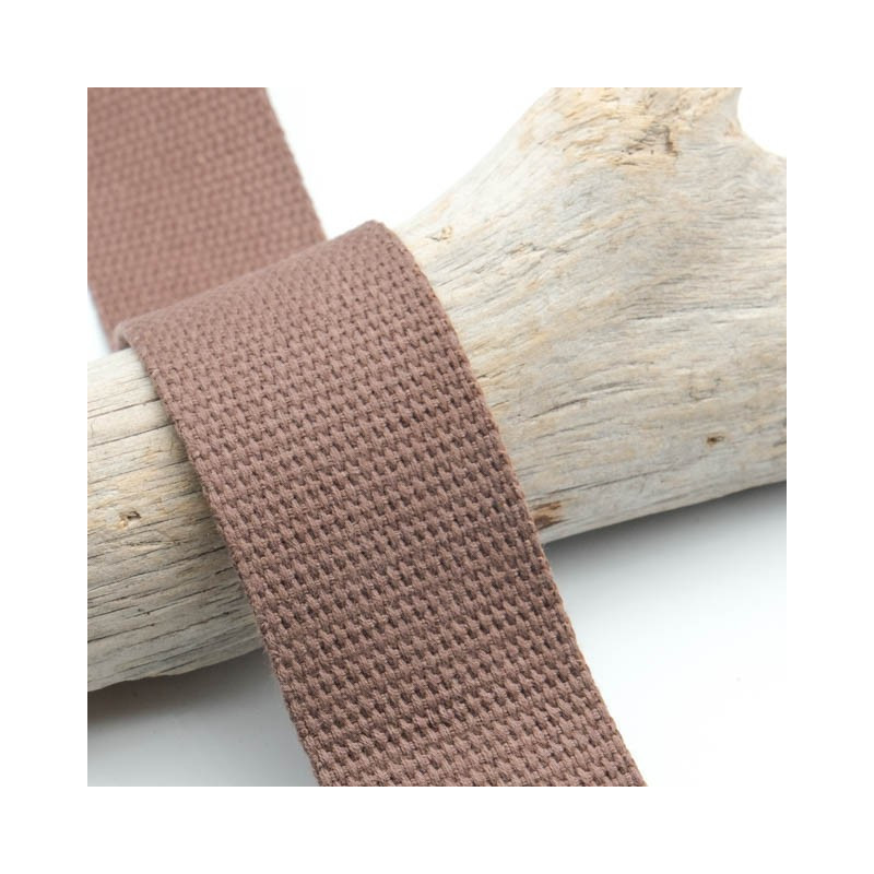 Sangle Coton 40MM Marron  - Maison Klem