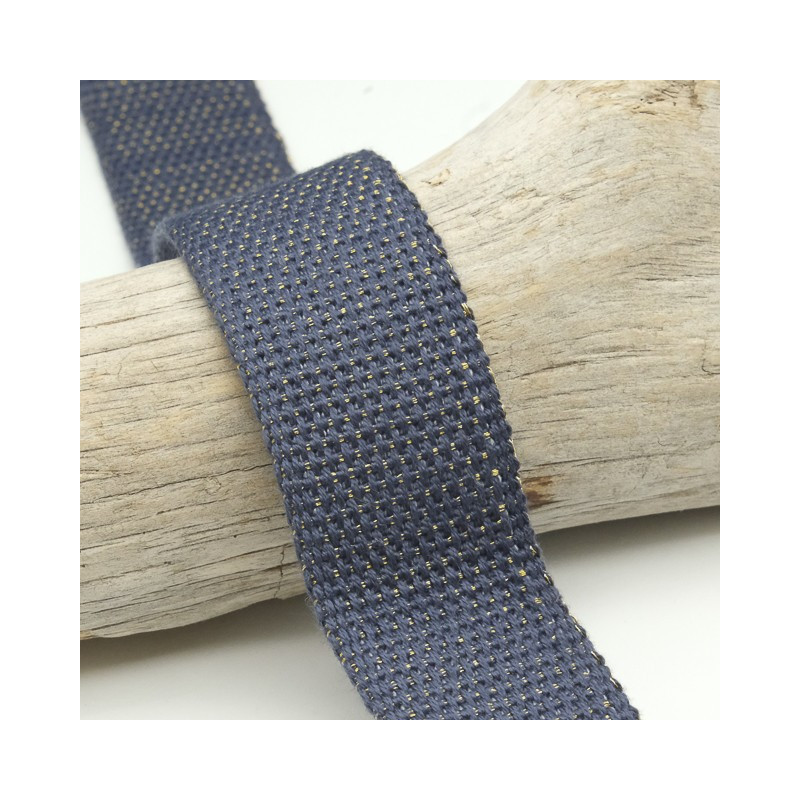 Sangle Coton Lurex Or 30MM Jean - Maison Klem