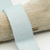 Sangle Coton Lurex Argent 30MM Bleu Ciel - Maison Klem - Maison Klem
