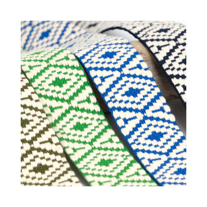 Sangle Fantaisie Losanges 38MM - Maison Klem