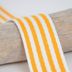 Sangle Multi Rayures 40MM Jaune - Maison Klem