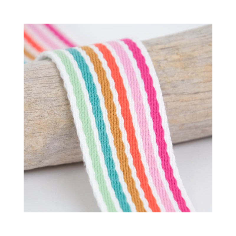 Sangle Multi Rayures 40MM Multi - Maison Klem