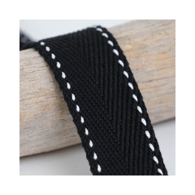 Sangle Points 30MM Noir - Maison Klem